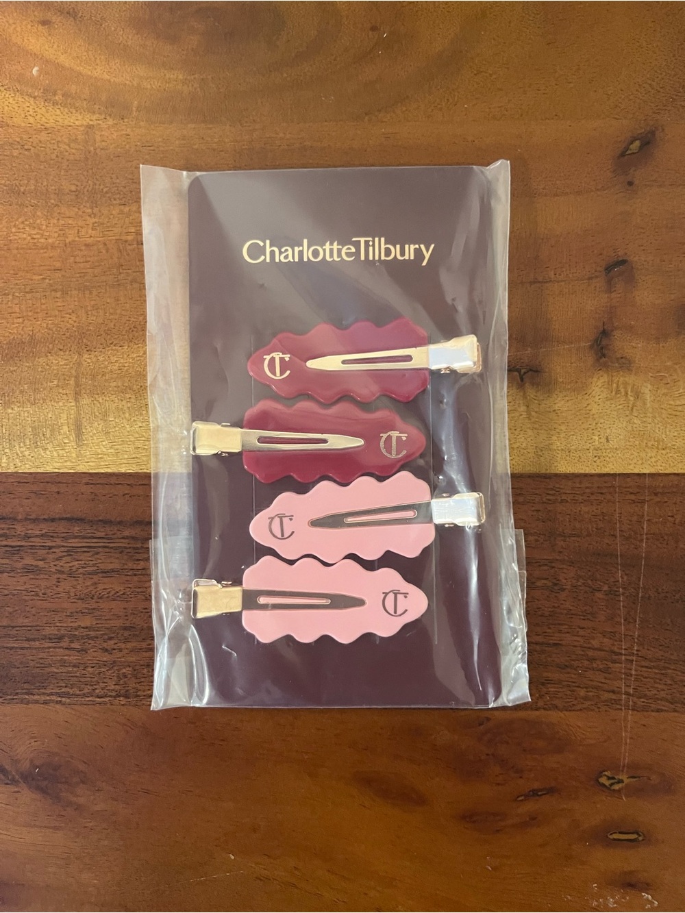 Charlotte Tilbury Pink & Rose Wave Hair Clip Set for Kids